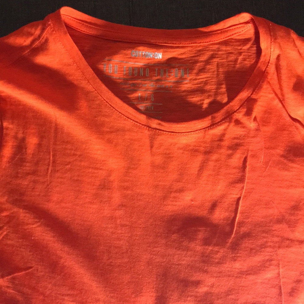 Neon orange t-shirt